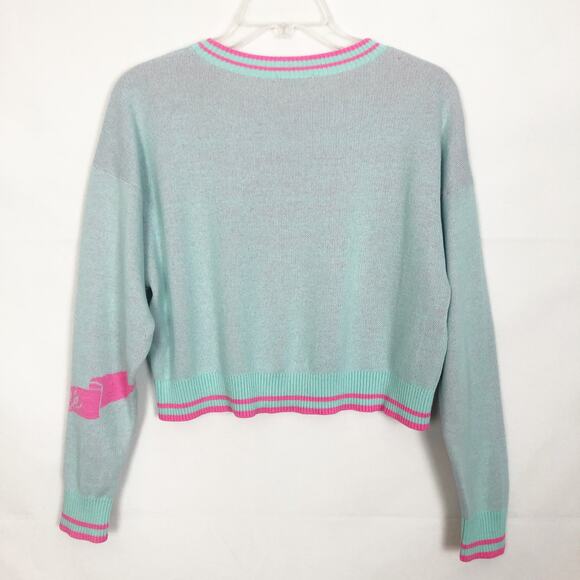 Milk Long Sleeve Pullover Crop Sweater - Picture 5 of 10
